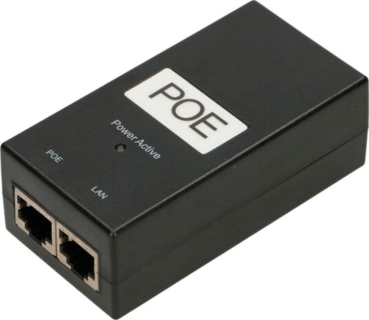 Extralink 24W PoE strømadapter med kabel 48V 1 port