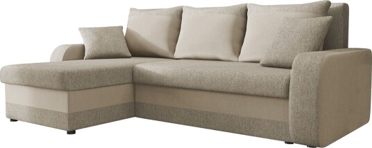 Alvared Sofa med Sjeselong 3 seter   Beige
