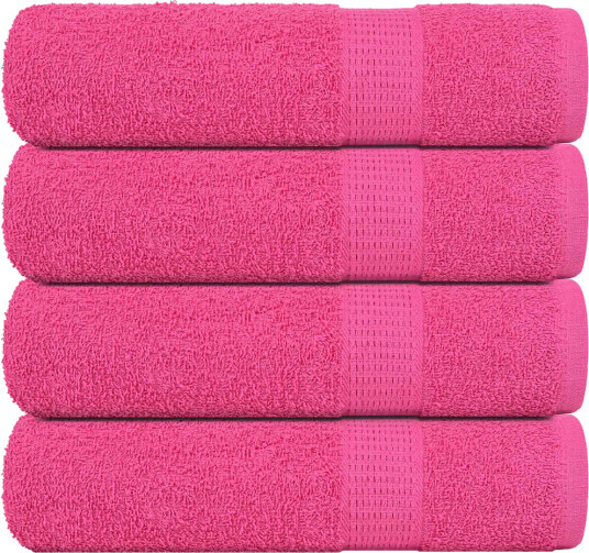 vidaXL Badehåndklær FROGN 4 stk rosa 100x150 cm 360 gsm vidaXL Badehåndklær FROGN 4 stk rosa 100x150 cm 360 gsm