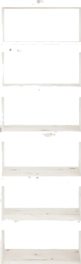 vidaXL Bokhylle/romdeler hvit 60x30x199,5 cm heltre furu