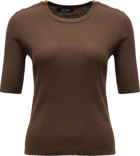 Max Mara Dame Strikkevarer Brun L,