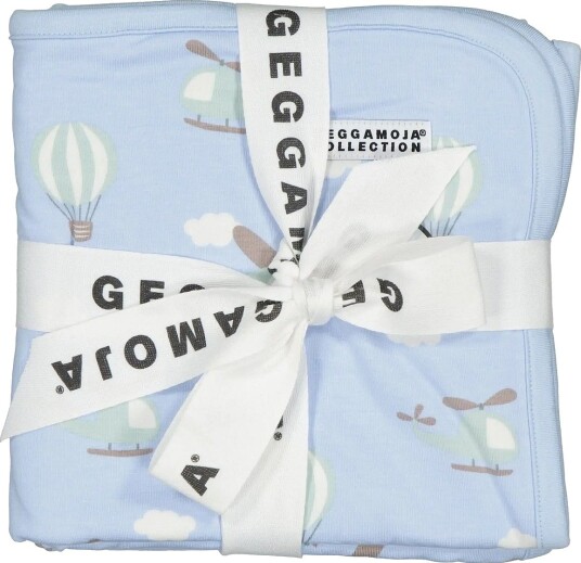 Geggamoja Bamboo Baby Blanket - BLUE FLYERS - One Size