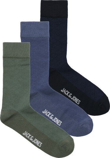Jack & Jones Jackaiden Solid Socks 3 Pack Blue ONE SIZE Jack & Jones Jackaiden Solid Socks 3 Pack Blue ONE SIZE