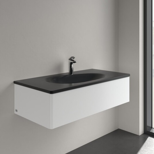 Villeroy Og Boch V&B ANTAO C+ 100X50 M/SKJULT OVERLØP PURE BLACK 4A76ABR7