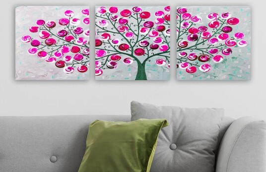 Canvasbilde VP Italy 3 pk Flerfarget 33x03 cm