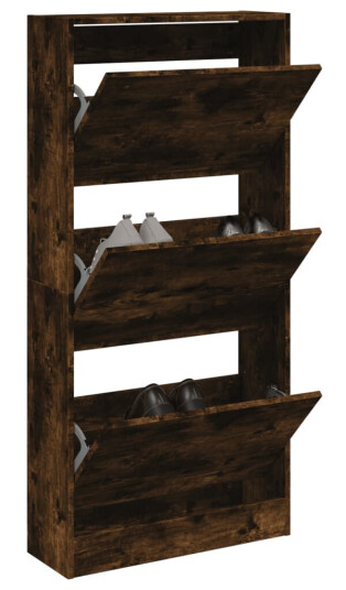 Skoskap røkt eik 60x21x125,5 cm konstruert tre 8721012381360