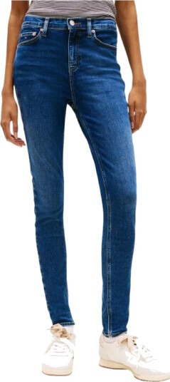Tommy Hilfiger Dame Jeans Blå W24 L30,
