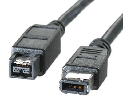 Roline - Ieee 1394-Kabel - Firewire 800 (Hann) Til 6 Pin Firewire (Hann) - 1.8 M - Svart