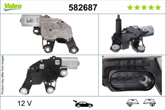 VALEO 582687 Vindusviskermotor VALEO 582687 Vindusviskermotor