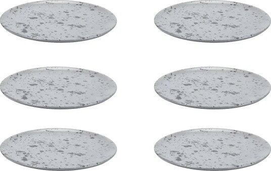 Aida Raw Dessert Plate 6 Stk 20Cm Grey ONE SIZE Aida Raw Dessert Plate 6 Stk 20Cm Grey ONE SIZE