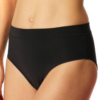 Schiesser Truser Unique Cotton Rio Brief Svart bomull Small Dame
