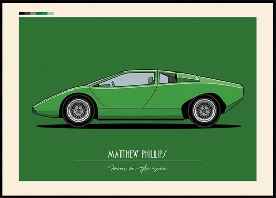 Sport Car Personal 8 Plakat Plakat / 50x70cm