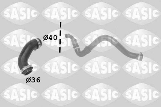 SASIC 3334056 Ladeluftslange SASIC 3334056 Ladeluftslange