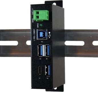 Exsys Ex-1194Hms Usb 3.2 Gen 1 3.1 Gen 1 Type-B Usb 3.2 Gen 1 3.1 Gen 1 Type-A Usb 3.2 Gen 1 3.1 Gen 1 Type-C 5000 Mbit/S Sort Plast 7 48 V