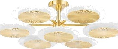 Hudson Valley Lighting Topaz taklampe vintage messing 328 38 VPB CE