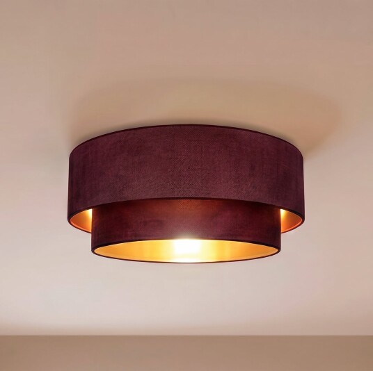 Taklampe Duolla Boho Rød Entré Stoff / Tekstil Ungdommelig 30 Rød