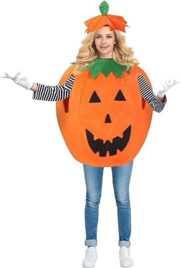 Halloween Gresskarkostyme til Barn og Voksen