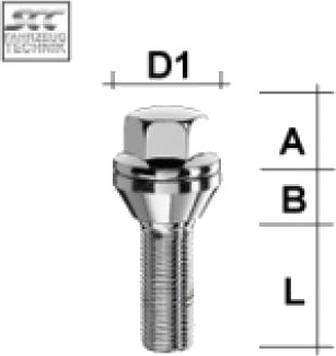 Hjulbolt SCC Fahrzeugtechnik V1415KE34N
