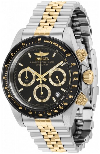 Invicta Herreklokke 36739 Speedway Sort/Gulltonet stål Ø39.5 mm Invicta Herreklokke 36739 Speedway Sort/Gulltonet stål Ø39.5 mm