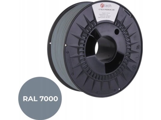 Filament 3D C-Tech Premium Line Petg Ral7000 1,75Mm 1Kg Squirrel Grey Filament 3D C-Tech Premium Line Petg Ral7000 1,75Mm 1Kg Squirrel Grey