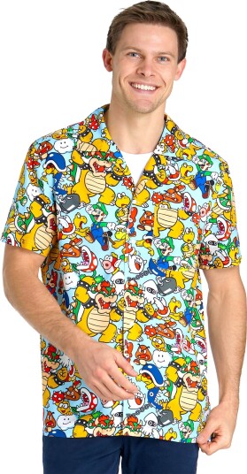 Oppo Merchandise Group Super Mario Bowsers Kingdom Skjorte Medium OSMH-1011-M