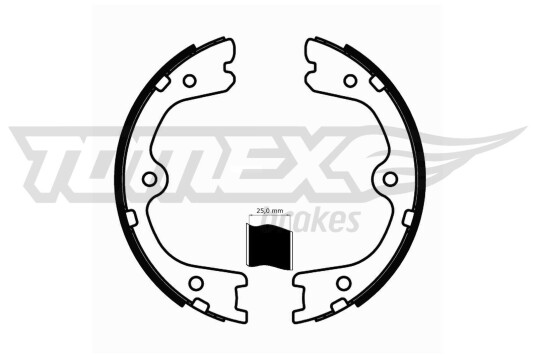 Bremsesko sett TOMEX Brakes TX 22 23