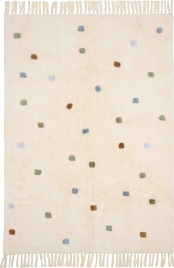 Little Dutch Teppe 120x170 cm Beige M. Blå Prikker