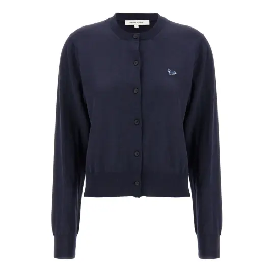 Maison Kitsuné Dame Strikkevarer Blå M,