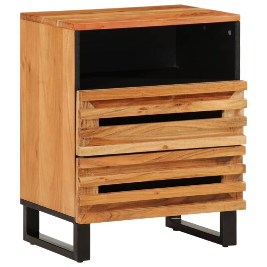 Nattbord brun 50x34x62 cm heltre mango 377488
