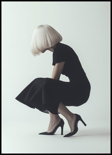 Bob Haircut Modern Fashion Plakat Plakat / 40x50cm