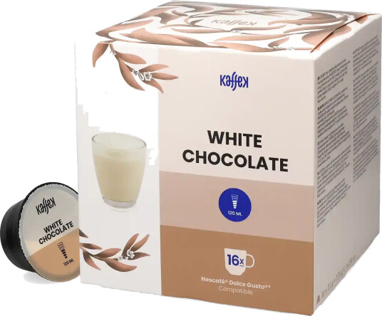 KaffeK | Hvit sjokolade 16 kapsler til Dolce Gusto