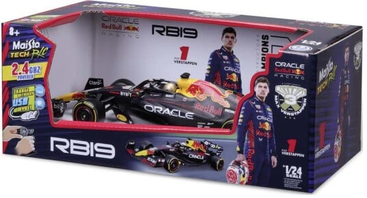Maisto Red Bull RB19 F1 Radiostyrt Racerbil 1:24 Max Verstappen Rød Maisto Red Bull RB19 F1 Radiostyrt Racerbil 1:24 Max Verstappen Rød