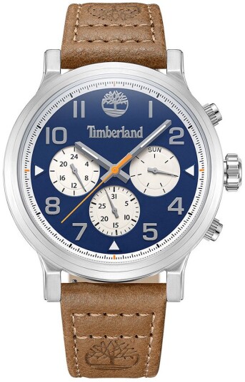 Timberland Herreklokke TDWGF0028904 Pancher Blå/Lær Ø46 mm Timberland Herreklokke TDWGF0028904 Pancher Blå/Lær Ø46 mm
