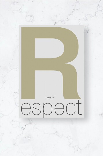 Malerifabrikken Poster / R espect / Plano Beige