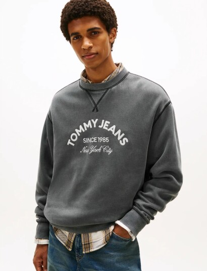 Tommy Jeans Tjm Reg Gmd Applique Crew Black XS