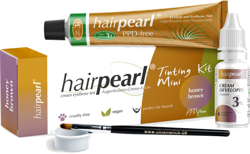 Hairpearl Brynog Vippefarge Mini-Kit Honey Brown
