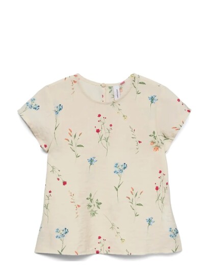 Vero Moda Girl Vmjosie Ss Top Wvn Girl Cream 152
