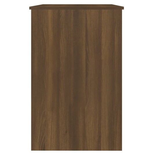 vidaXL Skrivebord brun eik 100x50x76 cm konstruert tre