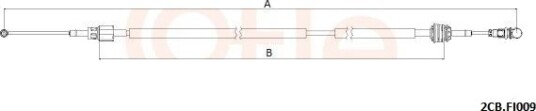 Kabel, girmekanisme COFLE 2CB.FI009 Kabel, girmekanisme COFLE 2CB.FI009