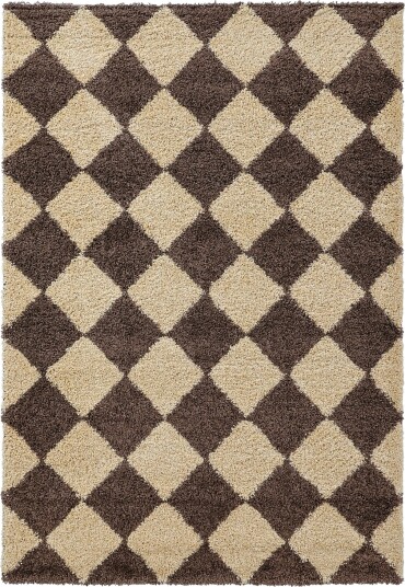 Ryetepper Albi brun/beige Størrelse: 240 x 340 cm