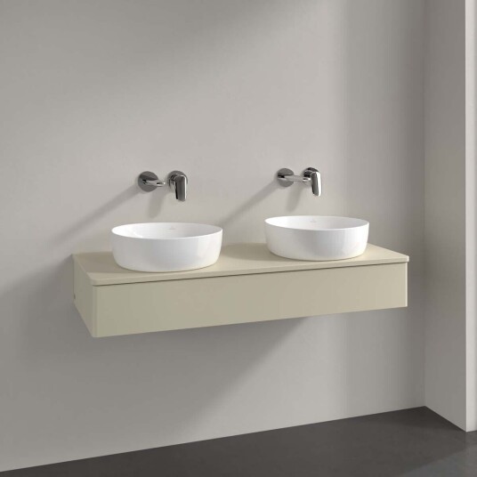 Villeroy & Boch Antao Servantskap med 1 skuff 120x50x19 cm m/lys Grå Matt Villeroy & Boch Antao Servantskap med 1 skuff 120x50x19 cm m/lys Grå Matt