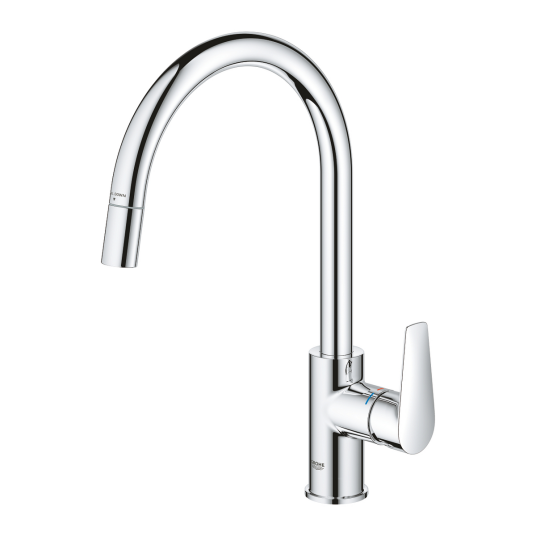 Grohe Start Edge 1-Greps Kjøkkenbatteri Med uttrekkbar tut, Krom Grohe Start Edge 1-Greps Kjøkkenbatteri Med uttrekkbar tut, Krom