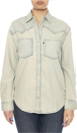 Levi"s® Teodora Western Shirt De Oro W Blue L