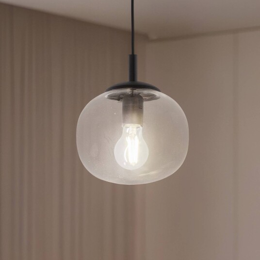 TK Lighting Vibe pendellampe klart glass Ø 20 cm