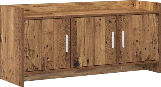 TV skap 102 x 33 x 47 cm Gammelt tre Konstruert tre TV skap 102 x 33 x 47 cm Gammelt tre Konstruert tre