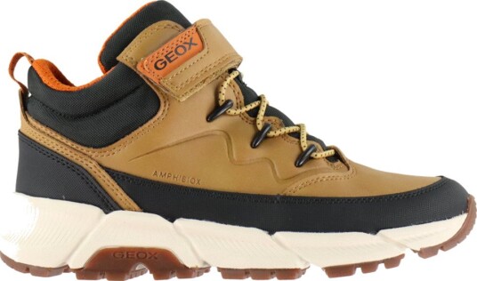 Geox Vintersko - Tex - Dark Yellow/Black - Geox - 34 - Vinterstøvler Brun Hvit Oransje Svart