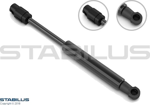 Gassfjær, bunn (bagasje- / lasterom) STABILUS 660122