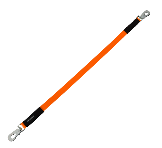 Grännakopplet Belt leash 65cm. Orange 