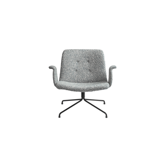 Bent Hansen Primum Lenestol med Armlener Sort/fluffy 50 Bent Hansen Primum Lenestol med Armlener Sort/fluffy 50