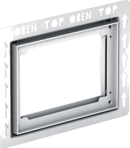 MEPA Monteringsramme for betjeningspanel, krom, halvplan/plan